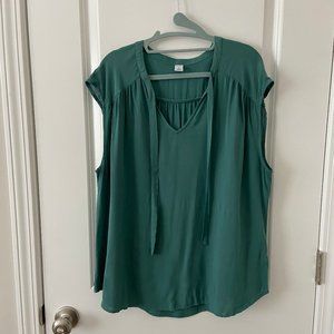 EUC - OLD NAVY - DARK TEAL SHELL / TANK - XL